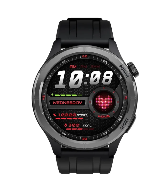 Haylou Solar Neo 1.53" Bluetooth Calling Smart Watch (Silicone+Woven) Strap - Taham Tech Bangladesh