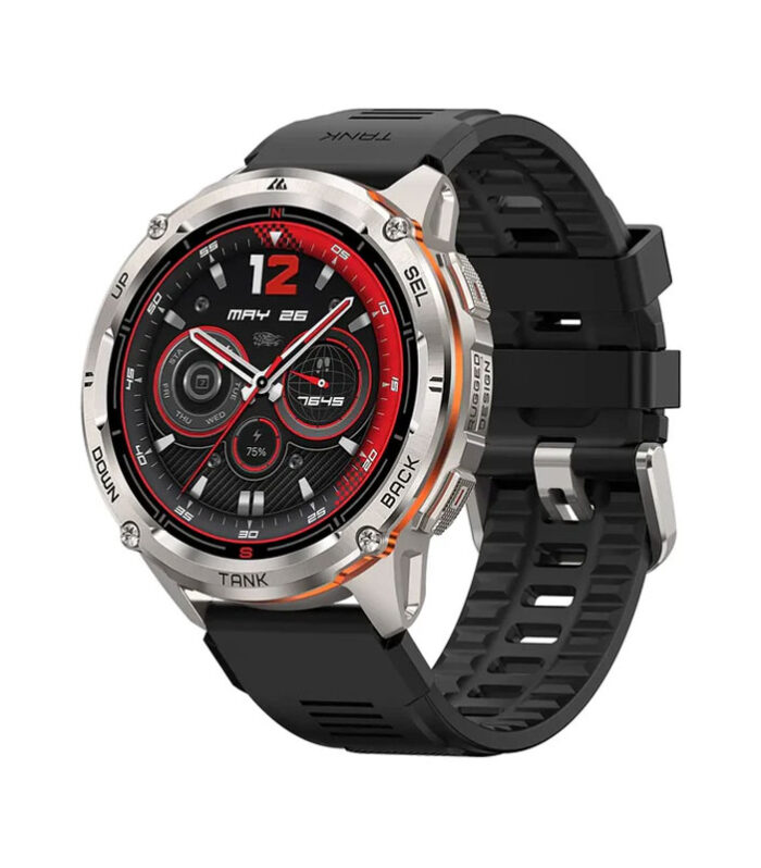 Kospet TANK T3 ULTRA 2 IP69K & 5 ATM Dive-proof Silicone Strap - Silver - Taham Tech Bangladesh