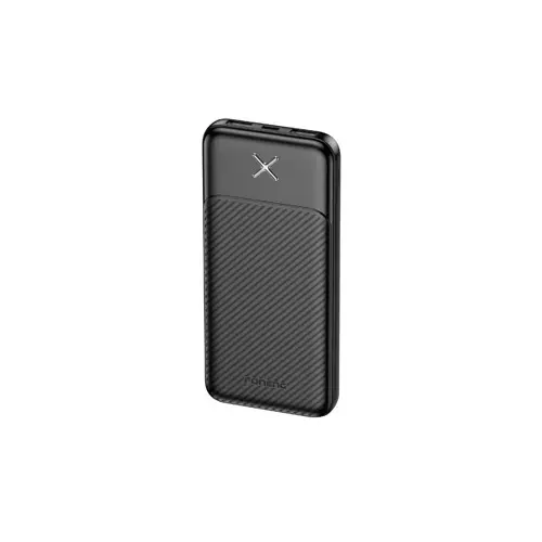 FONENG PX109 10000mAh Portable Power Bank Dual USB Output Fast Charging Battery Pack - Black